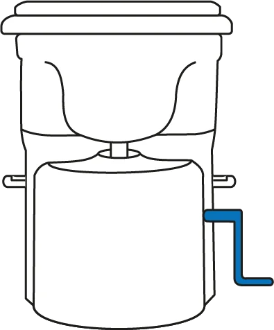 De ene kant is aan de rechterkant als je naar het toilet kijkt