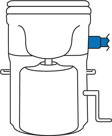 Rechte ventilatorbehuizing