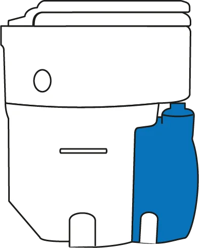 Compacte vloeistoffles van 3 L