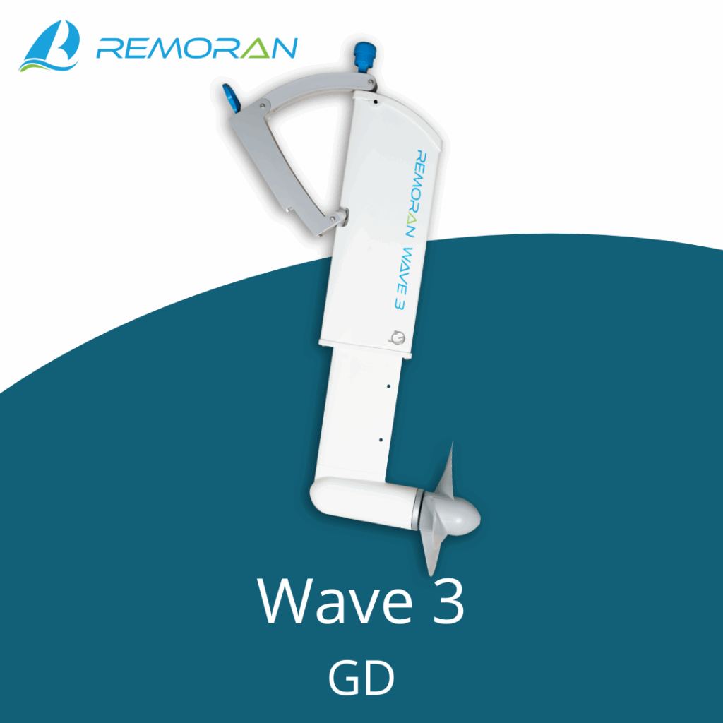 Remoran Wave3 GD - Optimale snelheid tussen 5 - 15 knopen (beveilingsrelais nodig boven 20 knopen)